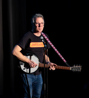 Duncan Oakley at The Edge Comedy Club, Much Wenlock on Saturday. Photo: Andy Brook