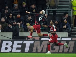 Rodrigo Muniz celebrates his goal