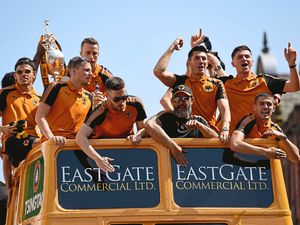 Supporting image for story: A day to remember as Wolves players celebrate
