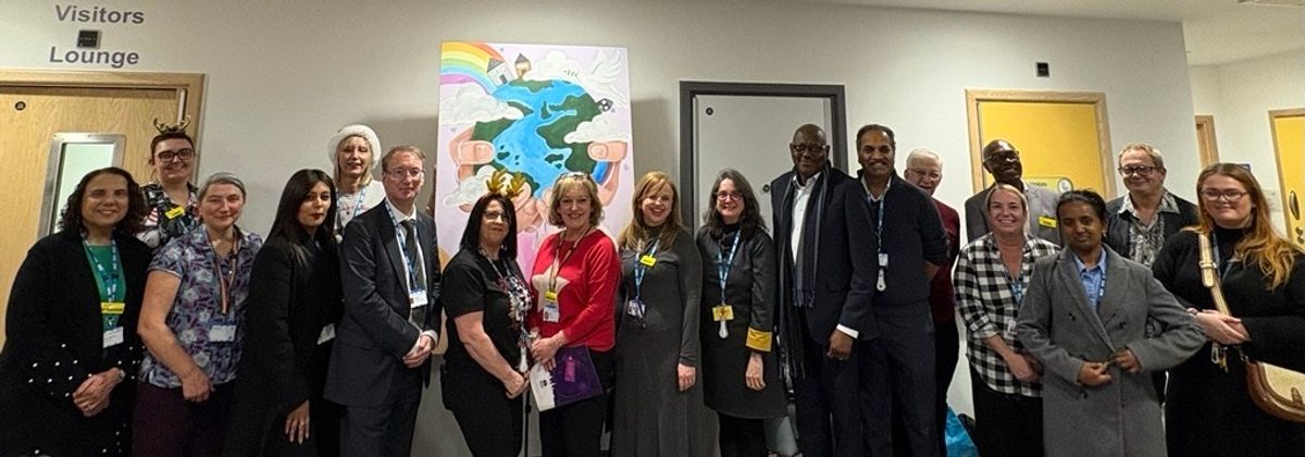 Walsall artist speaks of honour at having artwork displayed at NHS Trust site