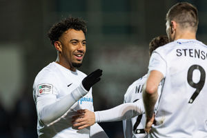 AFC Telford United celebrate in their win over Oxford City (Euan Manning)