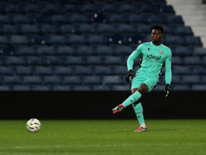 Ben Cisse in action for Albion under-21s this season. (Photo by Adam Fradgley/West Bromwich Albion FC via Getty Images)