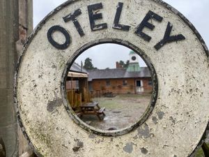 Oteley's sign in the stableyard