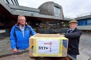 Shifnal Matters campaigner John Moore is standing as an independent. He is pictured here presenting submissions to Peter Nutting, the Conservative leader of the council