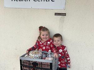 Lottie and her little brother Bobby, sold cakes at their mum’s workplace 

 