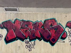 Before: The Crowmere Road underpass was covered in graffiti
