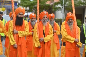 The event provides a lot of colour from the people taking part