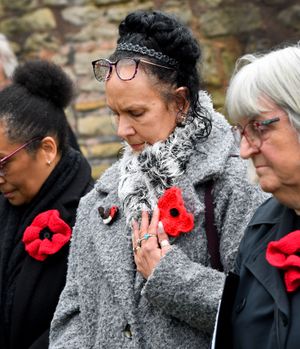 A remembrance service at the churchyard of All Saints Church, Sedgley, to remember the women who died in war.