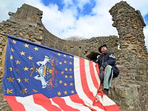 Supporting image for story: Ancient castle turned into an American Civil War battlefield for reenactment event