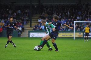 The Saints took on Chelsea in the early 2000s at their old Treflan ground