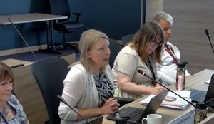 Councillor Carolyn Healy speaking at a meeting of Telford & Wrekin Council\'s cabinet. Picture: Telford & Wrekin Council