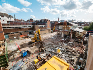 Supporting image for story: New photos show how much of Shrewsbury shopping centre has been torn down already