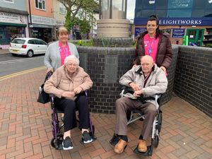 Supporting image for story: 'Heart-warming' moment for 96-year-old man taken by carers to see father's name on memorial