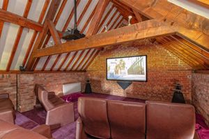 A cinema room above the garage. Picture: Rightmove/Savills.