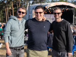 Friends enjoying an evening of music at Cannock Chase