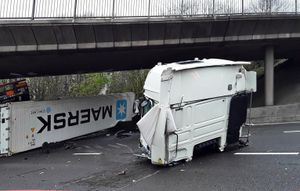 Crews working at the scene following the serious incident. Photo: National Highways