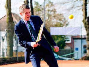 In 2018, Sir Gavin Williamson MP at Wombourne Tennis Club