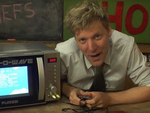 Supporting image for story: YouTuber Colin Furze's microwave gaming console is the kitchen gadget you didn't know you needed