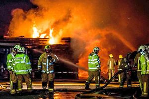 The fire at Tafs timber yard