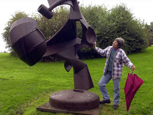 Supporting image for story: Flashback to October 2000 and admiring open-air sculptures in Ironbridge
