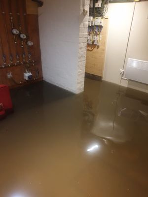 A flooded property in Oswestry. Picture: Shropshire Fire and Rescue