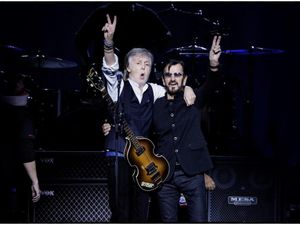Supporting image for story: Sir Ringo Starr joins Sir Paul McCartney for Beatles classics at O2 concert
