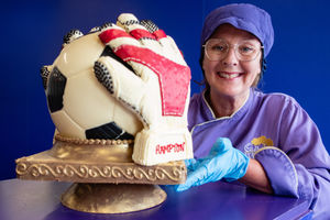 Dawn Jenks, the chocolatier behind the creation, was proud to celebrate a local hero