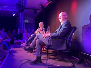 Supporting image for story: Pro-Palestinian protesters disrupt Fringe event featuring John Swinney