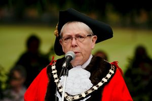 Councillor Sandy Best pictured last year during her time as mayor