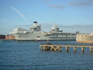 Supporting image for story: HMS Prince of Wales departs Portsmouth following delay for ‘minor defect’