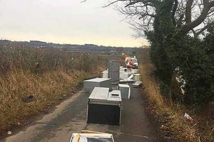 These fridges were left on lane between Aldridge and Great Barr