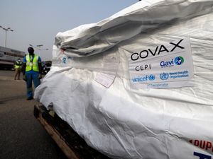 Supporting image for story: Ghana becomes first nation in world to receive Covax coronavirus vaccines