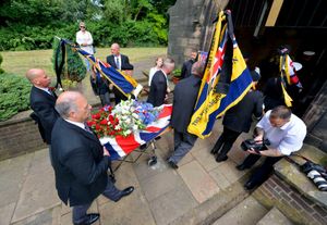 Funeral of former Sandwell Mayor, Bill Archer in Wednesbury 