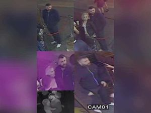 Supporting image for story: Caught on CCTV: Couple sought after man suffers brain bleed and fractured skull in bar attack