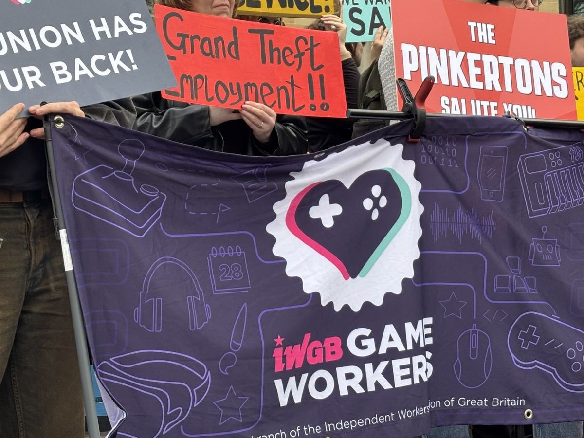 Dozens join rally calling for Rockstar Games to reinstate sacked workers