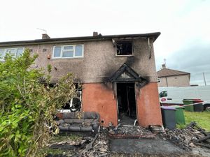 The aftermath of the blaze in Hayward Avenue