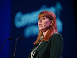 Angela Rayner speaking at a conference