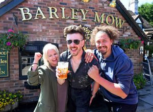 Danielle Everitt, Richard Wellington and Marc Everitt are all excited to see the Barley Mow reopened