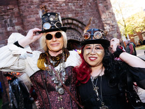 Supporting image for story: See the incredible outfits as steam punks stage 'spooky spectacular' in town centre