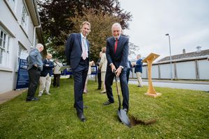 Turf cutting ceremony at the Robert Jones and Agnes Hunt Hospital