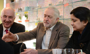 West Midlands PCC David Jamieson and Labour peer Shami Chakrabarti joined Mr Corbyn