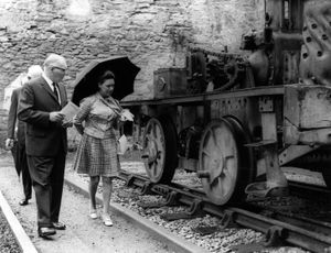 1970: HRH Princess Margaret handed over the lease of the Coalbrookdale Works Museum and Furnace from the Glynwed Group to the Ironbridge Gorge Museum Trust