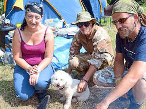 Supporting image for story: Protest camp for Shropshire gas drill test site
