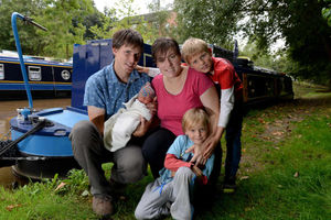Baby Cerys with parents Kailey and Josuha and brothers Henry, 4, and Aiden, 8