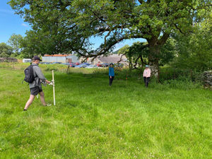 Participants being trained in geophysical survey in 2025. All photos copyright Strata Florida Trust