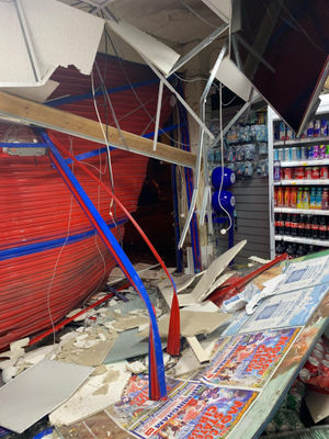 Costcutters, in Crankhall Lane, Wednesbury, was ram-raided last night