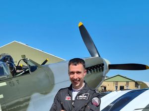 Supporting image for story: Tributes paid at Cosford Air Show to Spitfire pilot killed in Lincolnshire crash