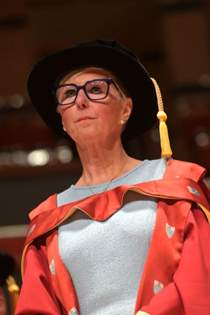Accepting her honorary degree, Diane said she was grateful for the recognition.
