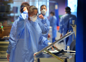 Staff at New Cross are having to cope with unprecedented numbers of seriously ill patients