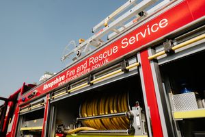 Crews from Telford Central attended to the fire. Photo: Jamie Ricketts